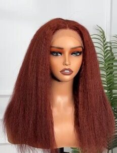 Kinky Straight 5x5 Lace Closure Wig